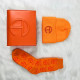 Orange Fashion Vintage Letter Patchwork Bags