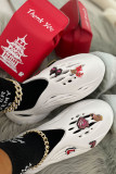 White Fashion Casual Hollowed Out Patchwork Closed Sport Shoes
