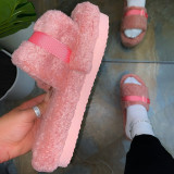 Pink Casual Sweet Split Joint Opend Keep Warm Comfortable Shoes