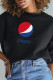 Black Casual Vintage Print Patchwork O Neck Tops