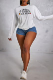 Yellow Fashion Party Print Patchwork O Neck Tops