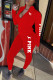 Red Fashion Casual Print Letter Long Sleeve Two Pieces