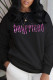 Black Fashion Casual Print Patchwork Letter O Neck Tops