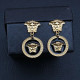 Black Fashion Street Figure Patchwork Earrings