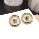 White Fashion Street Figure Patchwork Earrings