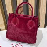 Wine Red Fashion Casual Solid Patchwork Crossbody Bag