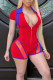 Red Casual Solid Split Joint Turndown Collar Skinny Jumpsuits
