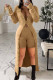 Beige Casual Solid Patchwork Buckle Turndown Collar Long Sleeve Two Pieces