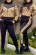 Yellow Fashion Elegant Print Patchwork Long Sleeve Two Pieces