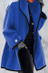 Blue Fashion Casual Solid Patchwork Hooded Collar Outerwear