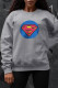 Grey Casual Sportswear Print Patchwork O Neck Tops