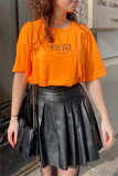 Apricot Fashion Casual Solid Regular High Waist Pleated Skirt