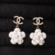 White Fashion Daily Geometric Patchwork Earrings