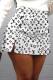 White Fashion Street Print Patchwork Type A Bottoms
