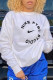 White Fashion Sportswear Print Patchwork O Neck Tops