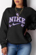Black Casual Sportswear Print Patchwork O Neck Tops