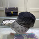 Black Fashion Vintage Print Patchwork Hat