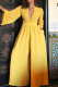 Yellow Casual Solid Patchwork V Neck Loose Jumpsuits