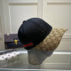 Black Fashion Vintage Letter Patchwork Hat