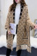 Khaki Fashion Street Letter Tassel Outerwear