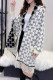 White Fashion Street Letter Tassel Outerwear