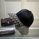 Black Fashion Letter Patchwork Hat