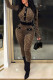 Yellow Casual Plaid Print Patchwork Buckle O Neck Regular Jumpsuits