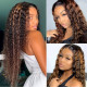 Brown Fashion Casual Long Curly Hair Wigs