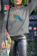 Grey Fashion Casual Print Patchwork Hooded Collar Tops