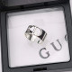 Silver Fashion Simplicity Geometric Letter Rings
