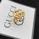 Gold Fashion Simplicity Letter Patchwork Rings