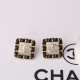 Black Fashion Simplicity Geometric Patchwork Earrings