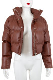 Brown Fashion Casual Leopard Cardigan Outerwear
