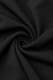 Green Sexy Solid Hollowed Out Half A Turtleneck T-Shirts