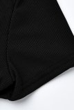 Green Sexy Solid Hollowed Out Half A Turtleneck T-Shirts