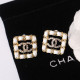 White Fashion Simplicity Geometric Patchwork Earrings