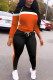 Black Fashion Casual Patchwork Basic O Neck Long Sleeve Two Pieces