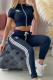 Black Fashion British Style Embroidery Letter Short Sleeve Two Pieces