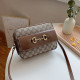 Khaki Fashion Daily Letter Patchwork Bags