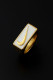 White Fashion Simplicity Geometric Patchwork Rings