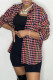 Orange Fashion Casual Print Cardigan Turndown Collar Outerwear