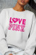 White Fashion Street Patchwork Letter O Neck Tops