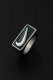 Green Fashion Simplicity Geometric Patchwork Rings