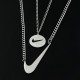 Silver Fashion Simplicity Geometric Chains Necklaces
