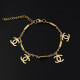 Gold Fashion Street Letter Patchwork Bracelets