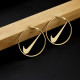Gold Fashion Simplicity Geometric Patchwork Earrings