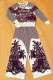 Red Fashion Casual Letter Patchwork O Neck Long Sleeve Two Pieces