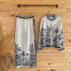 Black Fashion Casual Print Patchwork Letter Long Sleeve Two Pieces
