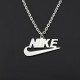 Silver Fashion Simplicity Geometric Chains Letter Necklaces
