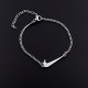 Silver Fashion Simplicity Geometric Chains Bracelets